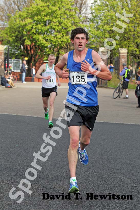 No 135, Terry O'Gara Memorial 5k, Road Race organised by Wallsend Harriers and AC race.